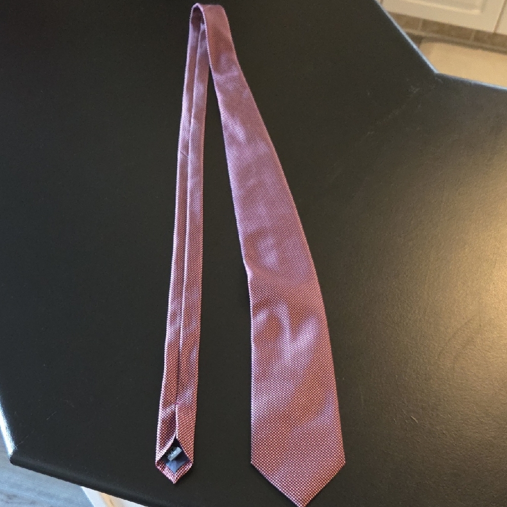 Marks & Spencer Burgundy Patterned Tie